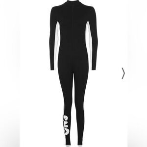 Topshop Snow Ski Black and White Bodysuit